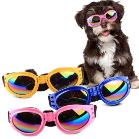 Foldable Dog Sunglasses (Color: Red, size: One-size)
