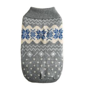Two-Legged Knit Sweater for Dogs (Type: GraysnowXS)
