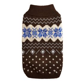Two-Legged Knit Sweater for Dogs (Type: BrownsnowXS)