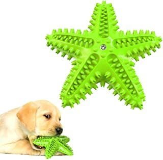 Natural Rubber Starfish-Shaped Dog Toy (Color: Green)