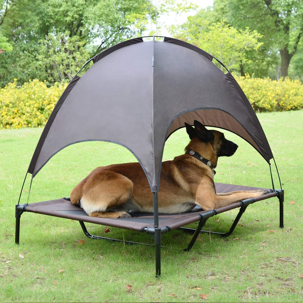 Elevated Dog Bed Tent with Canopy (size: small)