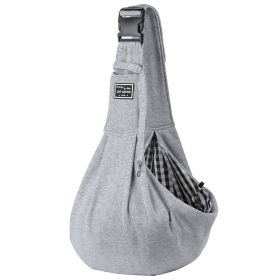 Pet Puppy Carrier Bag Cats Outdoor Travel Dog Subway Bus Shoulder Crossbody Bag Cotton Comfort Single Sling Handbag Tote Pouch Pet Carrier For Travel (Color: gray)