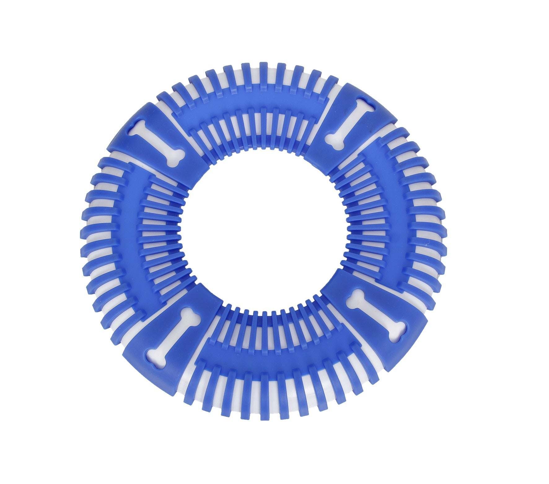 Pet Life Flexible Frisbee Extreme Durable Fetch Dog Toy (Color: Blue)