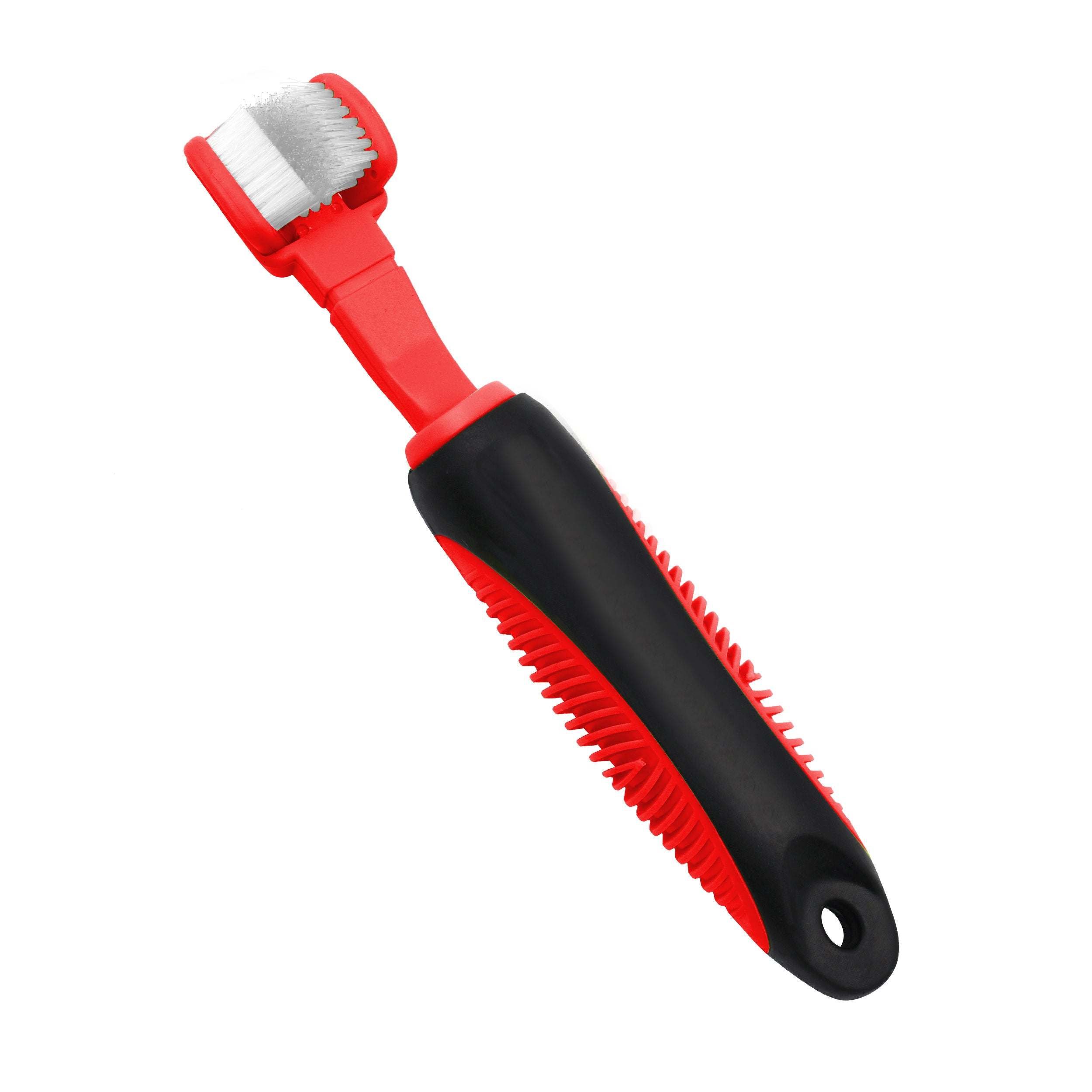 Pet Life 'Denta-Clean' Dual-Sided Dog Toothbrush (Color: Red)