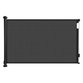 Retractable Dog Security Gate (Color: Black)