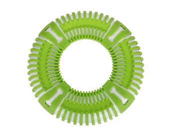 Pet Life Flexible Frisbee Extreme Durable Fetch Dog Toy (Color: Green)