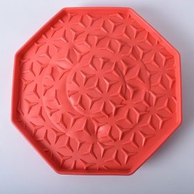 Dog Silica Gel Sucker Lick Mat (Option: Red-Suction Cup)