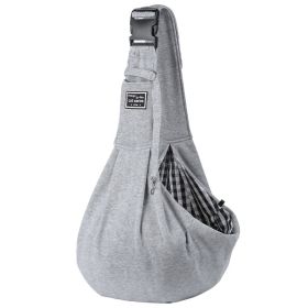 Plaid Shoulder Dog Shoulder Bag (Option: Gray)