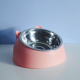 Stainless Steel Dog Bowl with Cervical Protection (Option: Nordic powder-200ml)