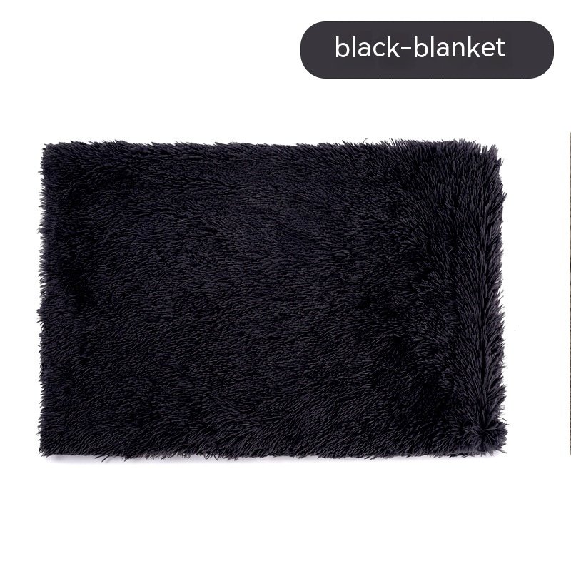 Dog Winter Thermal Blanket (Option: Black Blanket-S)