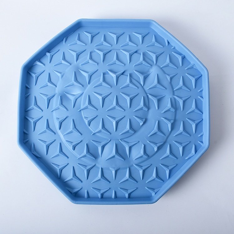 Dog Silica Gel Sucker Lick Mat (Option: Blue-Suction Cup)