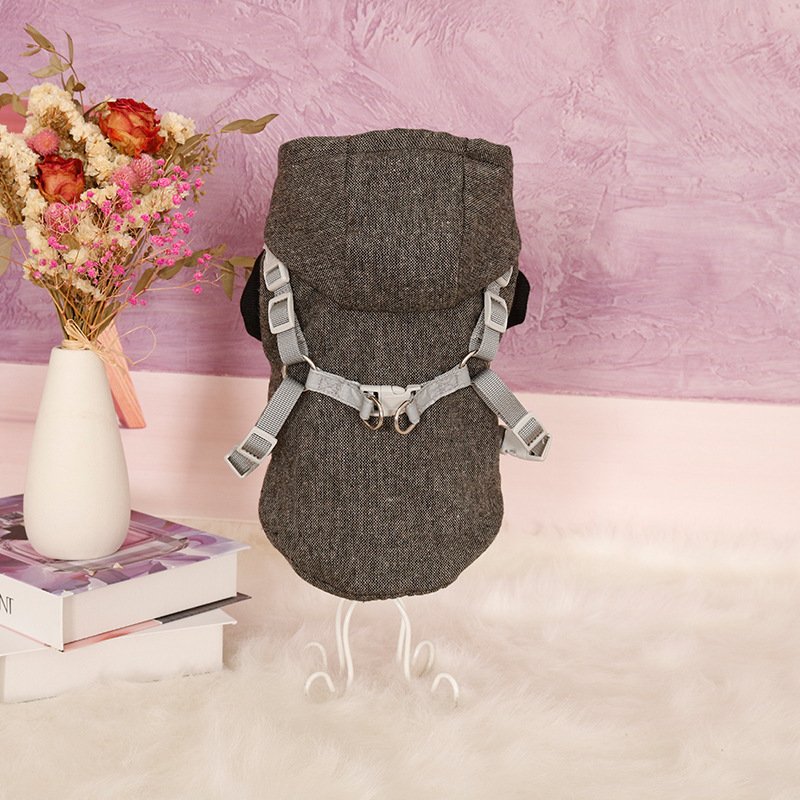 Autumn And Winter Extra Thick Band Chest And Back Sweater (Option: Black-L)