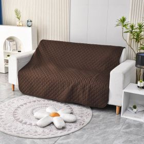 Dog Waterproof Brushed Sofa Cushion (Option: Brown-80x180cm)