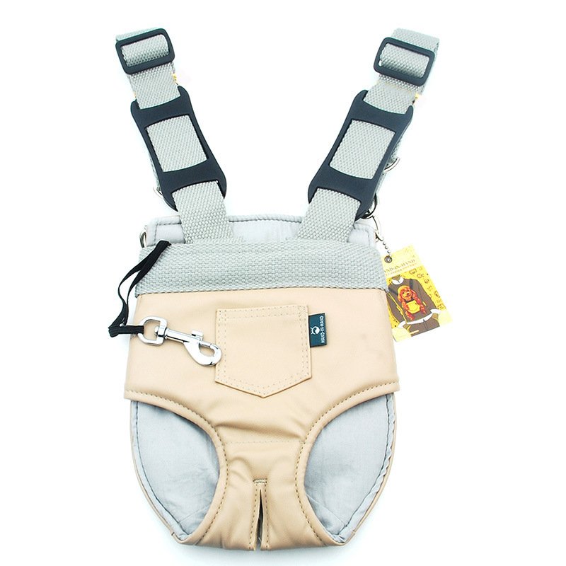 Dog Backpack Or Chest Bag Carrier (Option: XL-Gray)
