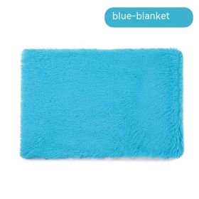 Dog Winter Thermal Blanket (Option: Blue Blanket-M)