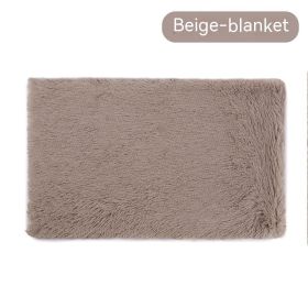 Dog Winter Thermal Blanket (Option: Beige Brown Blanket-L)