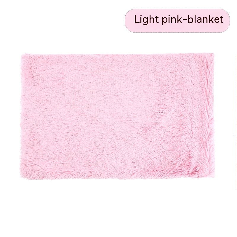 Dog Winter Thermal Blanket (Option: Light Pink Blanket-M)