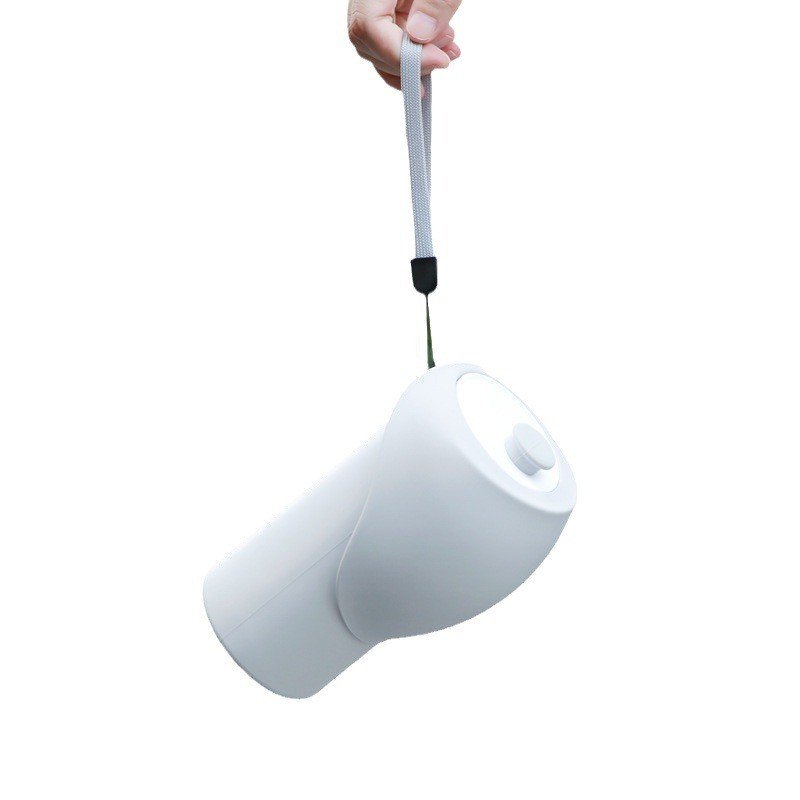 Large-capacity Foldable Silicone Water Cup For Dogs (Option: Light Gray-550ml)