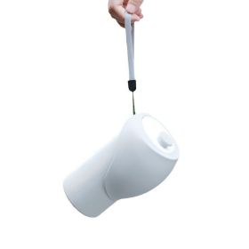 Large-capacity Foldable Silicone Water Cup For Dogs (Option: Light Gray-550ml)