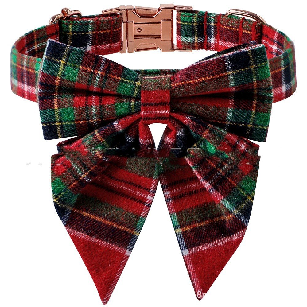 Pet Bow Dog Collar Metal Buckle (Option: Big Bow Style 5-M)