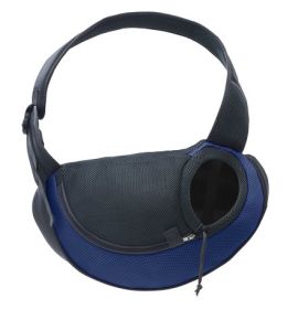 Dog Outing Portable Messenger Bag (Option: Blue-S)