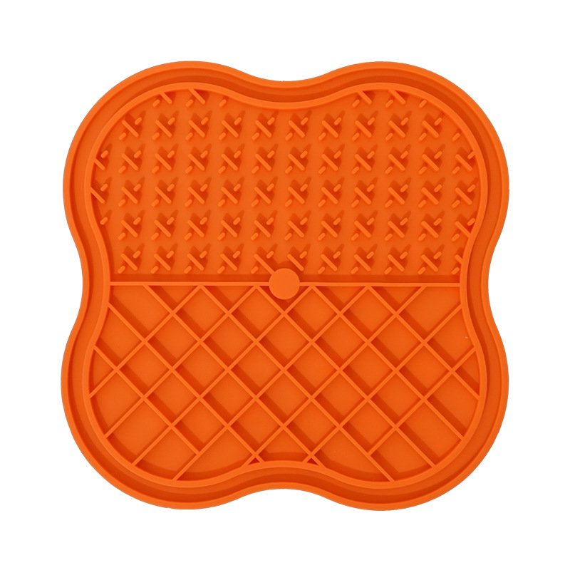 Dog Silicone Snack Catcher (Option: Orange-20x20cm)