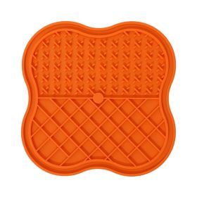 Dog Silicone Snack Catcher (Option: Orange-20x20cm)