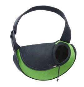 Dog Outing Portable Messenger Bag (Option: Green-S)