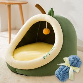 Four Seasons  Removable And Washable Kennel (Option: Avocado With Blanket-L)