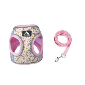 Dog Harness With Leash (Option: Pink-L)