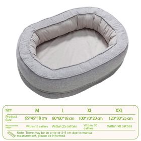 Four Seasons Medium & Large Dog  Kennel (Option: Light Gray-XXL)