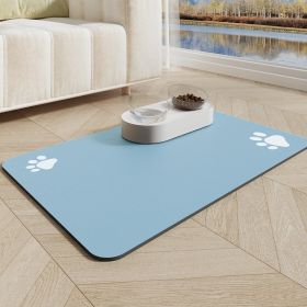Dog Feeding Mat (Option: Blue-XL 50x80cm)