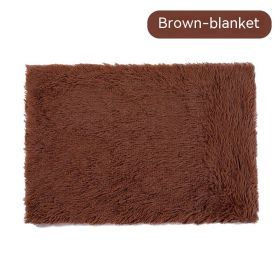 Dog Winter Thermal Blanket (Option: Brown Blanket-M)