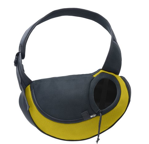 Dog Outing Portable Messenger Bag (Option: Yellow-L)