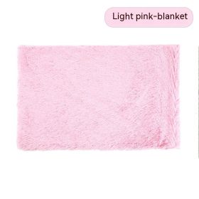 Dog Winter Thermal Blanket (Option: Light Pink Blanket-XXL)
