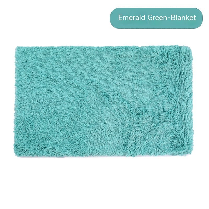 Dog Winter Thermal Blanket (Option: Emerald Green Blanket-XXXL)