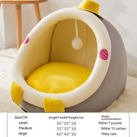 Four Seasons  Removable And Washable Kennel (Option: Hooded Penguin-S)
