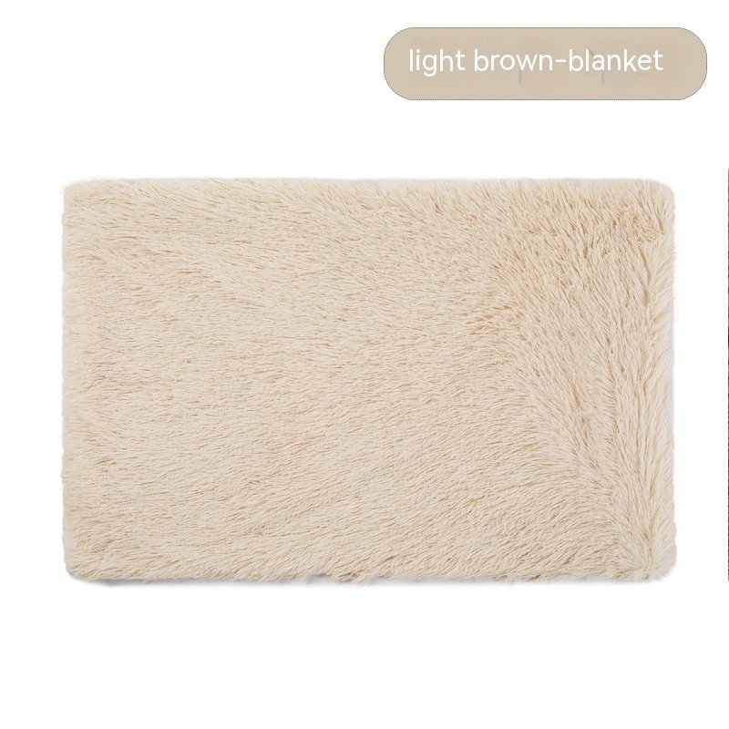 Dog Winter Thermal Blanket (Option: Light Brown Blanket-XXL)