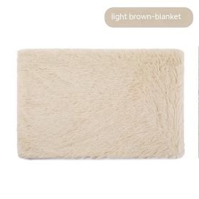 Dog Winter Thermal Blanket (Option: Light Brown Blanket-XXL)