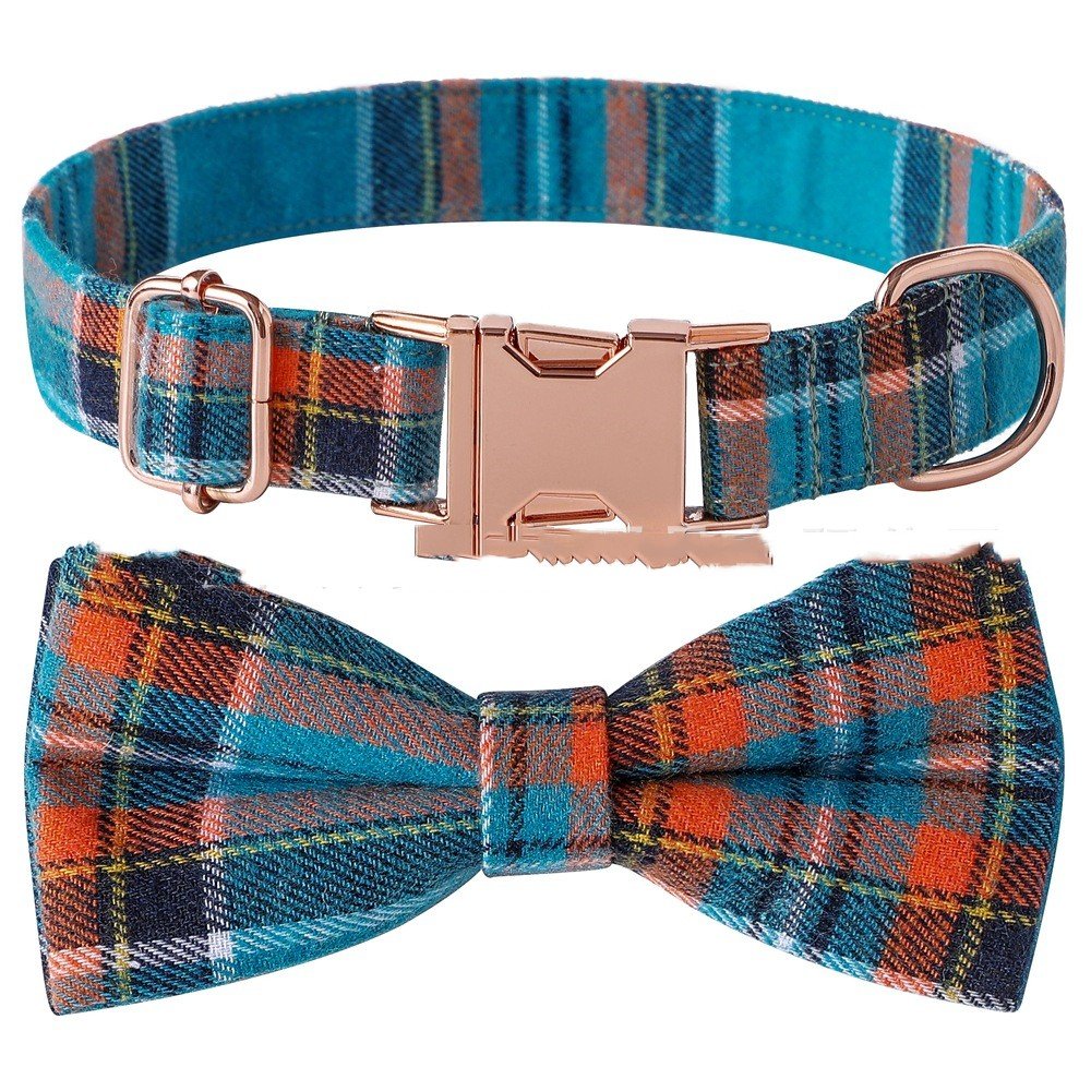 Pet Bow Dog Collar Metal Buckle (Option: Regular Style 4-L)